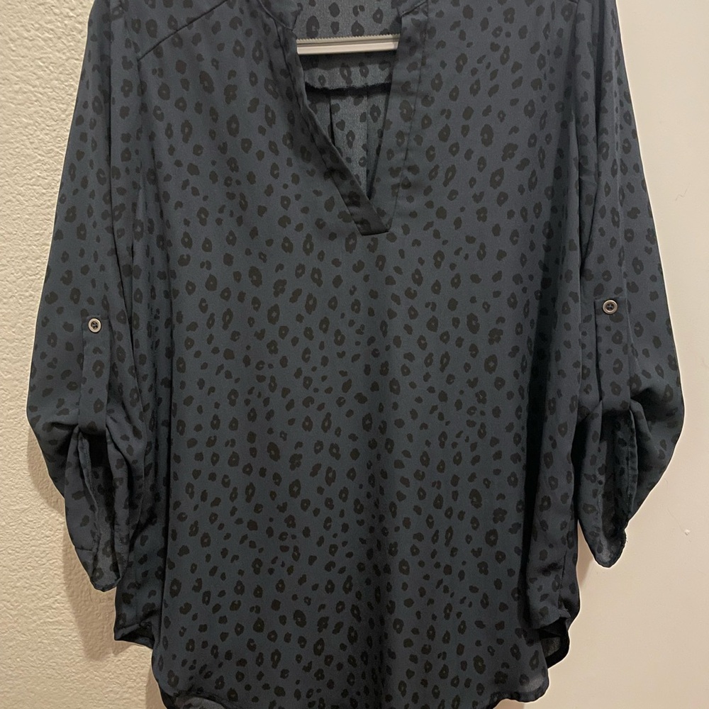 Lush Leopard Print Blouse